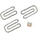 3X Sägekette 40cm; 1,3mm; 3/8"; 57 TG passend für GRIZZLY EKS 2440 QT Elektro, EKS 2200 QTX/Hanseatic EKS 2440 QT Kettensäge