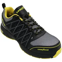 Goodyear Herren Metallfreie Arbeitssicherheit Trainer Mit Non Metallic Stoffkappe S1p / Sra Hro Sicherheitsschuhe, Schwarz Gelb, 43 EU