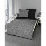 Mako-Satin schwarz 155 x 220 cm + 80 x 80 cm