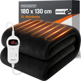 monzana Fleeceheizdecke 180 x 130 cm Grau