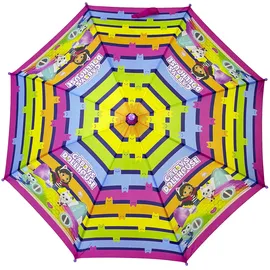 CYPBRANDS Gabby Regenschirm für Kinder, Durchmesser 48 cm, automatisch, mehrfarbig, offizielles Produkt, bunt