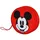 Disney Micky Maus Face-Jumbo Kosmetiktasche, Schwarz, 21 x 23 cm