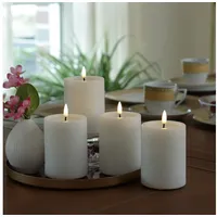 unique candles LED Kerzenset UNIQUE 15 cm 4 St. weiß