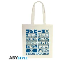 One Piece Strawhat Crew Unisex Stofftasche Multicolor 100% Baumwolle Anime, Fan-Merch, TV-Serien