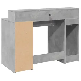 vidaXL Gaming-Tisch Betongrau