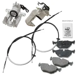 Bestprice 2x Bremssattel +Bremsbeläge +Bremsseile für Audi
