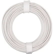 Donau Elektronik 125-015 Litze 1 x 0.25mm2 Weiß