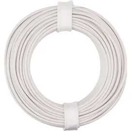 Donau Elektronik 125-015 Litze 1 x 0.25mm2 Weiß