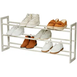 LOVE !T STORE !T Schuhregal 17 x 45,5 x 54,5-99 cm ausziehbar / grau