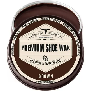 Urban Forest Urban-Forest Schuhcreme Schuhwachs Braun mit Bienenwachs & Avocado-Öl 150ml