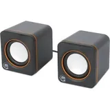 Manhattan 2600 Serie Lautsprechersystem USB-C/A schwarz/orange (102698)