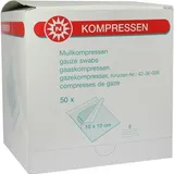 NOBAMED MULLKOMPRESSEN 10x10CM 8F steril