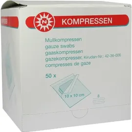 NOBAMED MULLKOMPRESSEN 10x10CM 8F steril