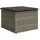 vidaXL Gartenhocker mit Kissen 55 x 55 x 97 cm grau
