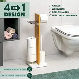 ELUNO WC-Bürste 4in1 Weiß
