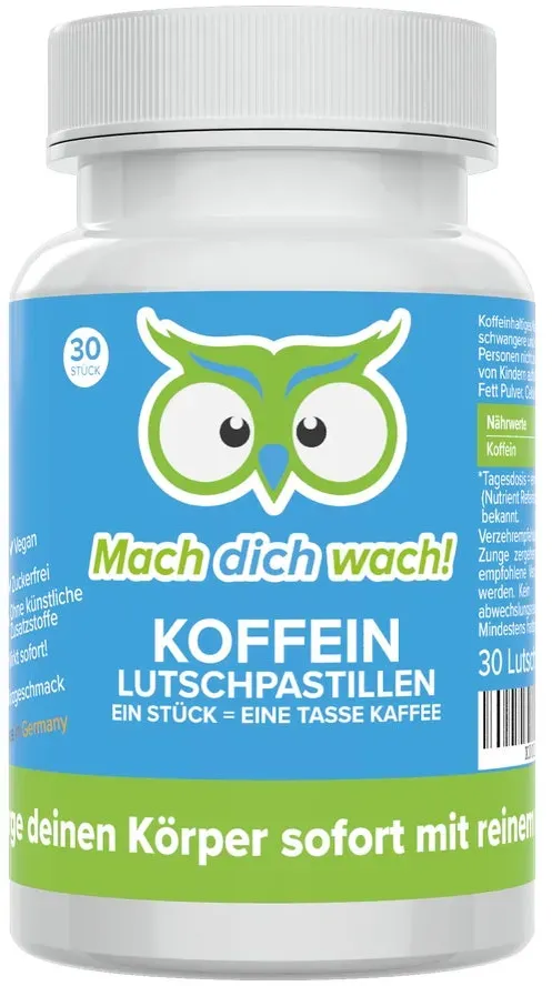 Mach dich wach!® Koffein Lutschpastillen 100 mg 30 St