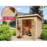 Gartenhaus Holz 14mm Gerätehaus Geräteschuppen Mollie A inklusive Boden Karibu