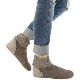 Giesswein Wildpoldsried Kids Hohe Hausschuhe, Taupe 262, 37 EU
