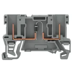 Wago 769-228/281-410 2-Pin-Bauelement-Basisklemme, mit Diode 1N4007, Anode links, grau 769228281410  - 100 Stück