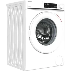 Sharp ES-NFW714CWA-DE Frontlader-Waschmaschine, 7 kg, 1400 U/Min., 15 Programme, Dampf-Zusatzfunktion, Invertermotor, AquaStop, Weiß