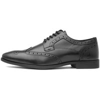 Hush Puppies Herren Elliot Brogue Schuluniform-Schuh, Schwarz, 44 EU - 44 EU