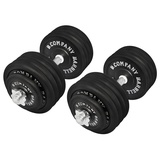 Bad Company Guss Kurzhantel-Set 95Kg (2x47,5) Hantelscheiben Hantelset