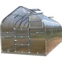 klasika greenhouses Gewächshaus 15m2, 2,5m x 6m, 4 mm Polycarbonatabdeckung 3 Dachfenster)