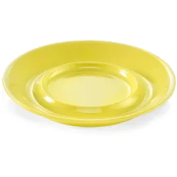 Campingbecher Untertasse SUMMER - Melamin - D: 14,5cm - gelb