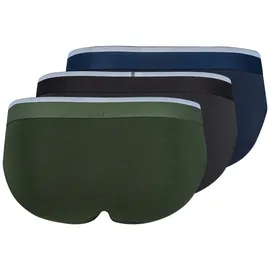 SKINY Brasilslip Cotton Multipack Blau / Grün / Schwarz 3er Pack M