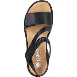 Rieker Keilsandalette Damen Schwarz 39
