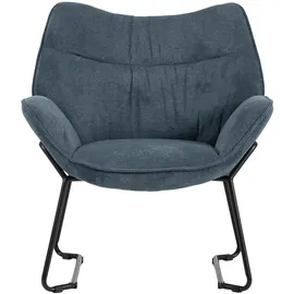 Mr. Deko Loungesessel Aliano Polyester 72 x 76 x 67 cm Blau