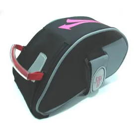 on bike lady Halbstarre Fahrradsatteltasche Damen schwarz/rosa
