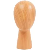 C-Juzarl Perückenkopf, 56cm Perücken Kopf, zum Präsentieren, zur Perückenherstellung, 32cm Hoch Perückenständer, Hut und Perücke Display Stand, Mannequin Kopf Stand (Dunkle Holzfarbe)