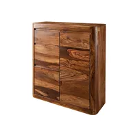 Massivmoebel24 Kommode Sheesham 100x37x111 walnuss gewachst toronto 238