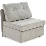 JOB Schlafsessel TUNIS Chenille 85 x 89 x 81 cm Grau mit Kissen