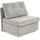 JOB Schlafsessel TUNIS Chenille 85 x 89 x 81 cm Grau mit Kissen