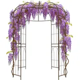 Relaxdays Rosenpavillon 211 x 275 x 211 cm Kupfer/Bronze