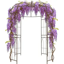 Relaxdays Rosenpavillon 211 x 275 x 211 cm Kupfer/Bronze