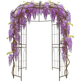Relaxdays Rosenpavillon 211 x 275 x 211 cm Kupfer/Bronze