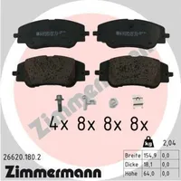 ZIMMERMANN Bremsbelagsatz, Scheibenbremse