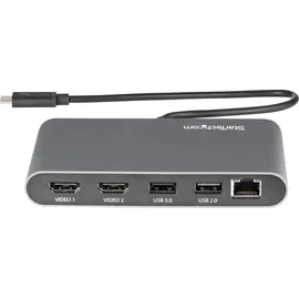 Startech Dual-4K Mini Dock mit HDMI, Thunderbolt 3 [Stecker] (TB3DKM2HD)