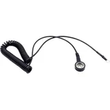 Quadrios ESD-Erdungskabel 1.80m Druckknopf 10 mm, Ringkabelschuhanschluss