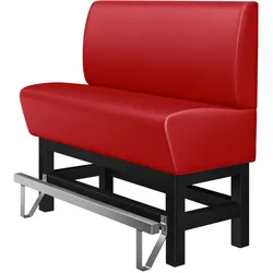 Gastro Hochbank | Rot | B:H 160 x 133 cm | Glatt | Leder | Bistro Hochbank, Thekenbank