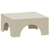 [en.casa] Vivatka Sandfarben Holz 80 x 80 x 37 cm