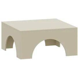 [en.casa] Vivatka Sandfarben Holz 80 x 80 x 37 cm