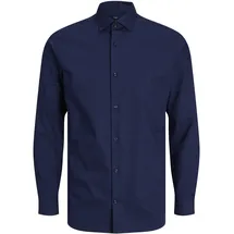 JACK & JONES Blaparker Langarmhemd Perfect Navy L