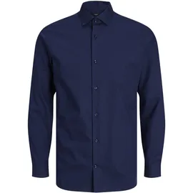 JACK & JONES Blaparker Langarmhemd Perfect Navy L