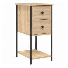 vidaXL Nachtschrank Sonoma-Eiche 32 x 42 x 70 cm Braun