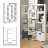 Vicco Raumteiler Bücherregal 11 Fächer 0,0 x 0,0 x 0,0 cm Weiß