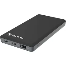 Varta Power Bank 10000mAh, Powerbank Power on Demand mit 3 Anschlüssen (1x USB A, 2x USB C), kompatibel mit Tablets & Smartphone, in umweltschonender Verpackung